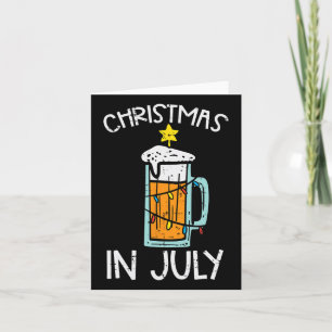 Christmas July Mug Lights Funny Xmas Summer Vacati Card