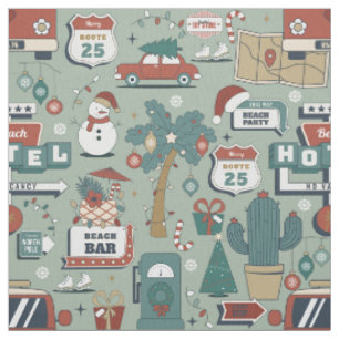 christmas july route 25 beach tropical fabric