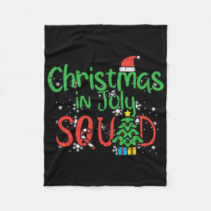 Christmas July Squad Summer Xmas Family Match Wome Fleece Blanket