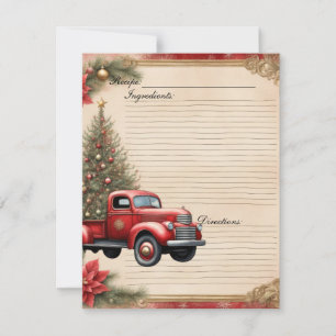 Christmas Junk Journal Recipe Card