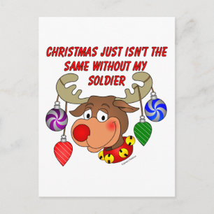 Christmas just isn't the same without my Soldier Holiday Postcard