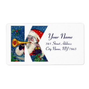 CHRISTMAS K LETTER / SANTA CLAUS BUGLER