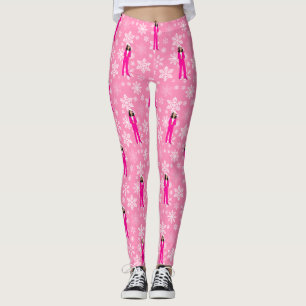 christmas kamala harris santa icy pink leggings