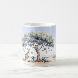 Christmas Kangaroo Koalas Platypus Gumtree Baubles Coffee Mug