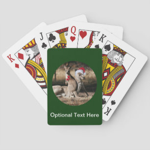 Christmas Kangaroos Australian Style Playing Cards