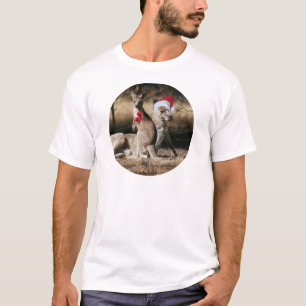 Christmas Kangaroos Australian Style T-Shirt