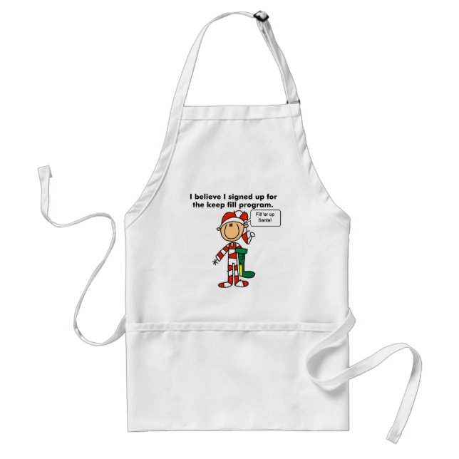 Christmas Keep Fill Program Tshirts and Gifts Standard Apron (Front)