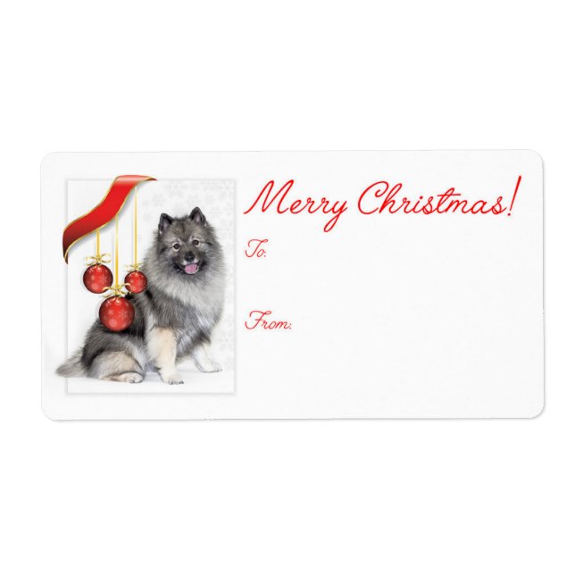 Christmas Keeshond Gift (Front)