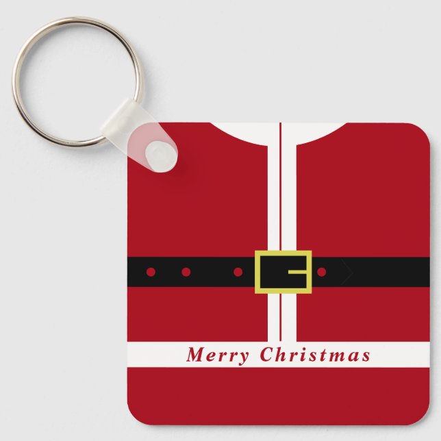 Christmas Keychain Santa Claus Gift (Front)
