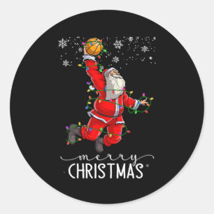 Christmas Kids Boys Men Dabbing Santa Elf Deer Fri Classic Round Sticker