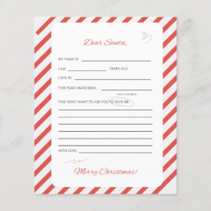 Christmas Kids latter to Santa Flyer