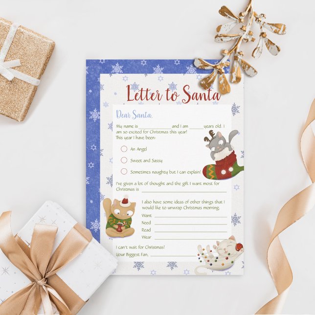Christmas Kids Letter To Santa Holiday Card (Creator Uploaded)