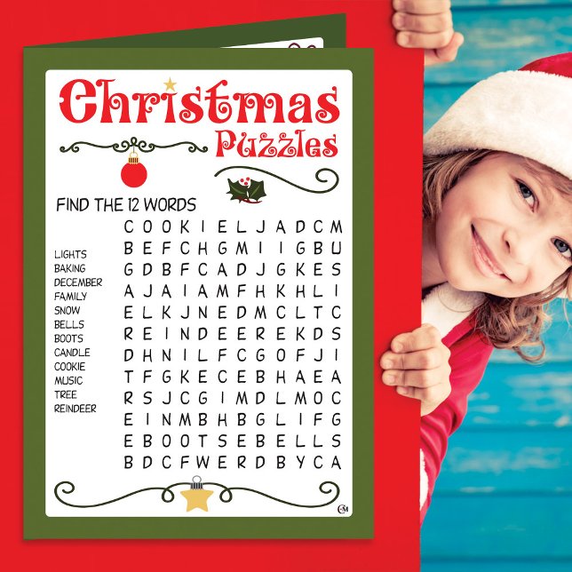 Christmas Kids Puzzles Activity Card (Creator Uploaded)