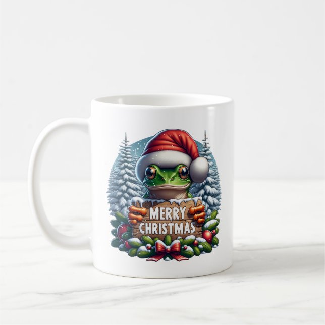 Christmas Kikker Coffee Mug (Left)