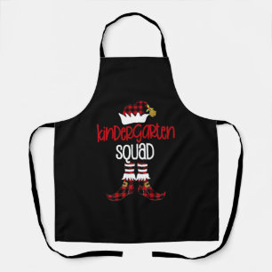 Christmas Kindergarten Squad Elf Teacher Student B Apron