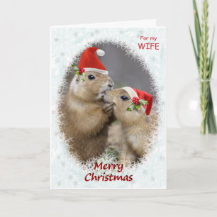 Christmas Kiss Card WIFE
