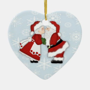 Christmas Kiss Ceramic Tree Decoration
