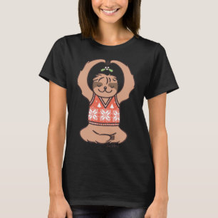 Christmas Kiss Sloth With Mistletoe T-Shirt