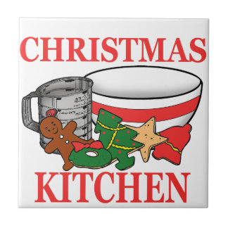 christmas kitchen ceramic tile