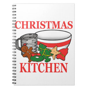 christmas kitchen notebook