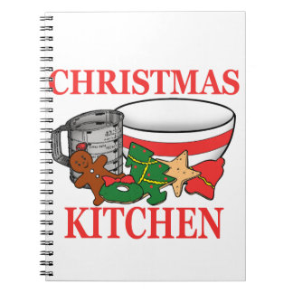 christmas kitchen notebook
