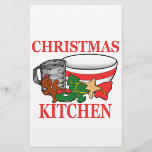 christmas kitchen stationery