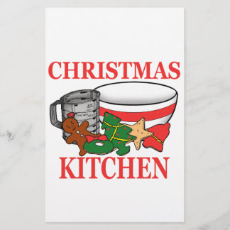 christmas kitchen stationery