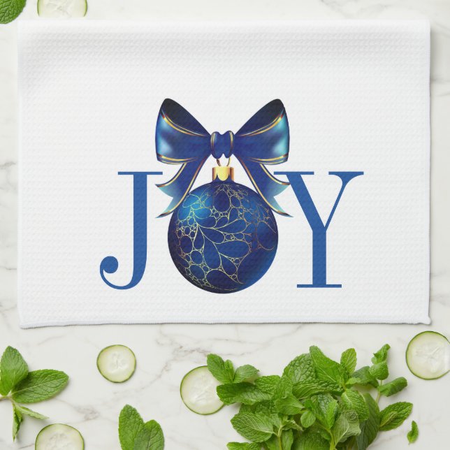 Christmas Kitchen Towel-Joy Tea Towel (Folded)