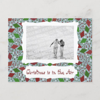 Christmas Kites, photo postcard