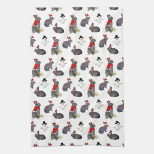 Christmas Kits Party Kitchen Towel (choose colour)