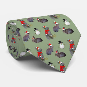 Christmas Kits Party Tie (Light Green)