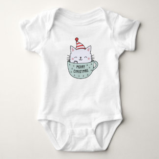Christmas Kitten Baby Bodysuit