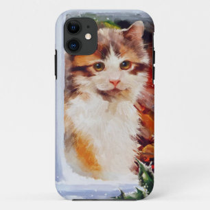 Christmas Kitten iPhone 11 Case