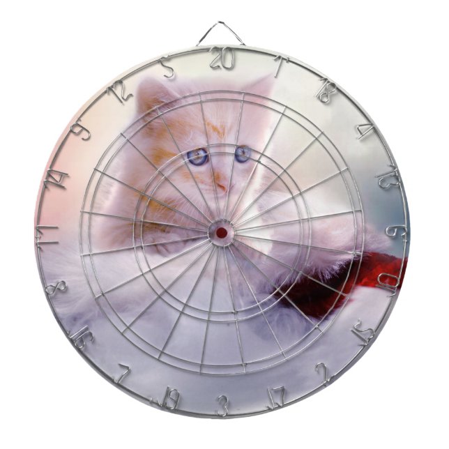 Christmas Kitten Dartboard (Front)