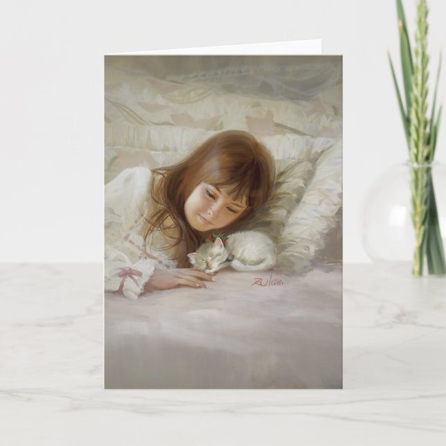 Christmas Kitten Holiday Card (Front)