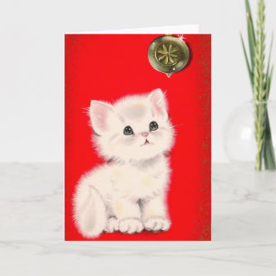Christmas Kitten Holiday Card