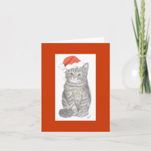 Christmas Kitten Inspirational Note Card