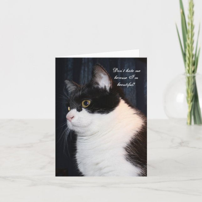 Christmas Kitten Inspirational Note Card (Front)