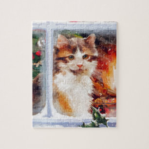 Christmas Kitten Jigsaw Puzzle