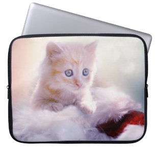 Christmas Kitten Laptop Sleeve