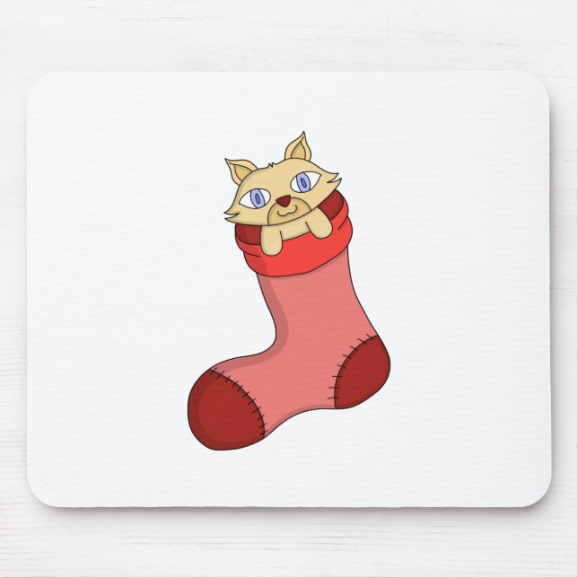 Christmas Kitten Mouse Pad (Front)
