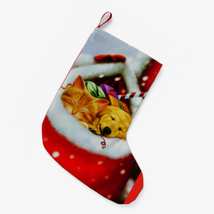 Christmas Kitten & Puppy Stocking