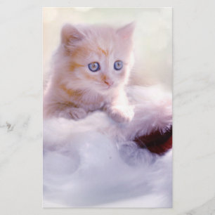 Christmas Kitten Stationery