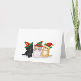 Christmas kittens card