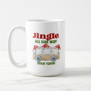 Christmas Kittens Jingle with Yarn Coffee Mug