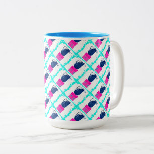 Christmas Kittens Two-Tone Coffee Mug