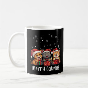 Christmas Kitty Cats Merry Catmas Coffee Mug