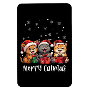 Christmas Kitty Cats Merry Catmas Magnet