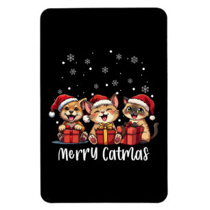 Christmas Kitty Cats Merry Catmas Magnet