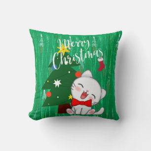 Christmas kitty design framed cushion